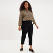 Blouse manches retroussables sable femme grande taille