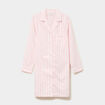 Chemise de nuit manches longues coton ecru femme