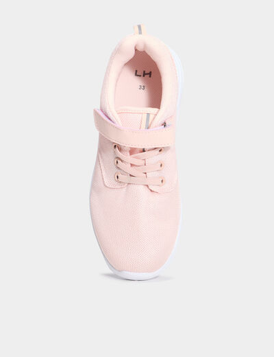 Baskets running semelles flex rose fille
