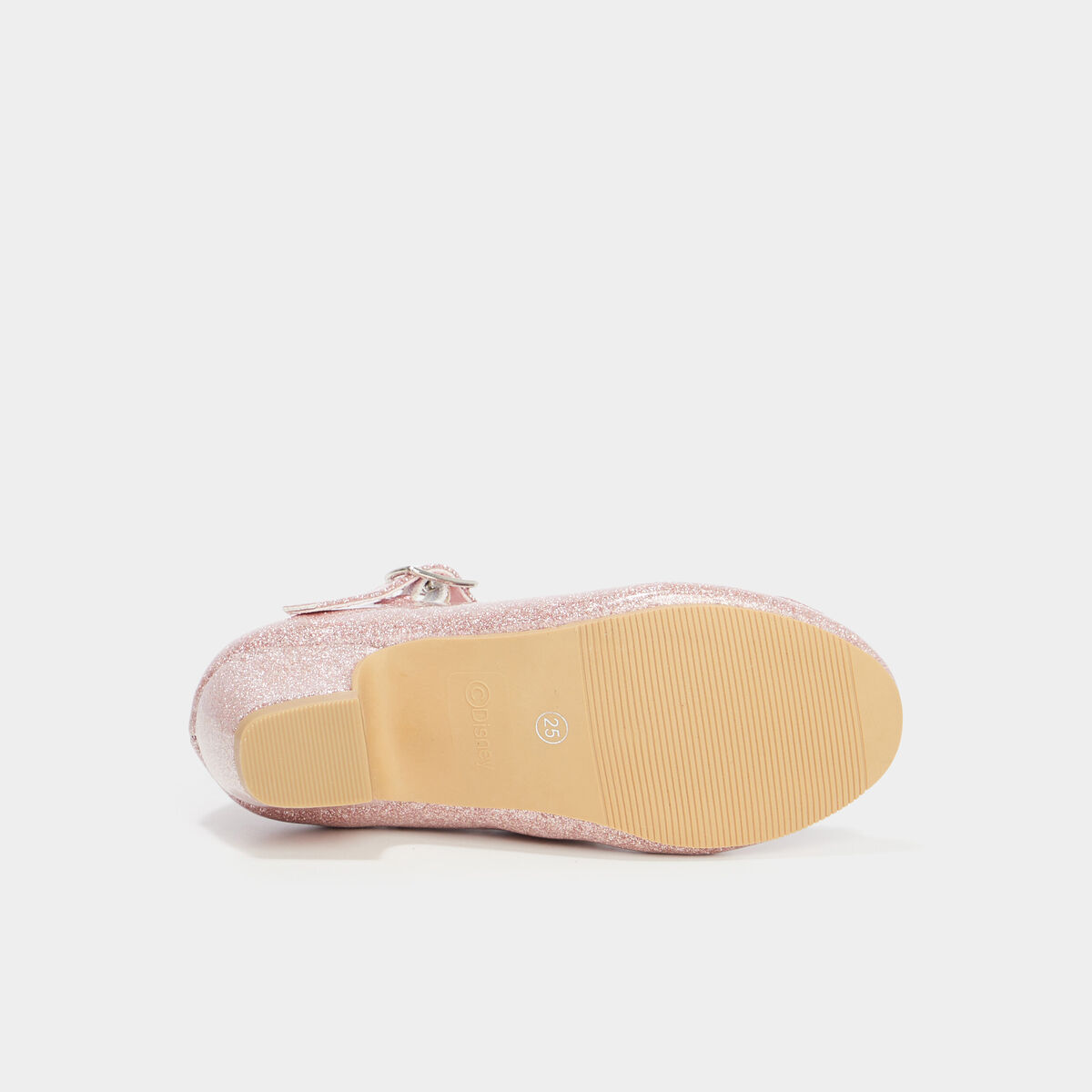 Babies à paillettes vernies Disney rose fille