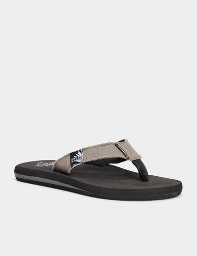 Tongs gris homme