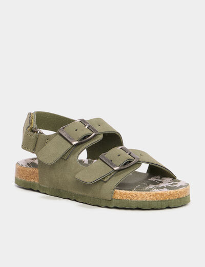 Sandales vert kaki garçon