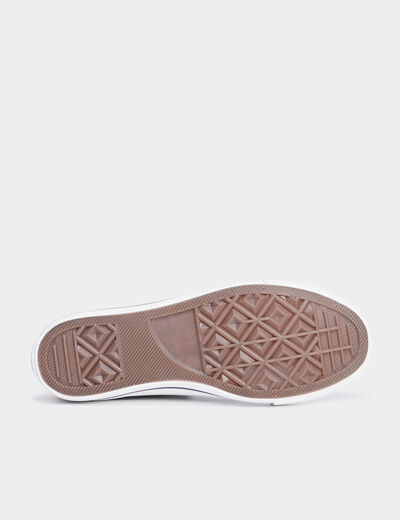 Baskets montantes en toile Creeks vert clair femme