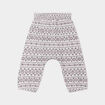 Pantalon à taille élastiquée creme bébé fille
