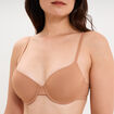Soutien-gorge corbeille padd&eacute; microfibre vieux rose femme
