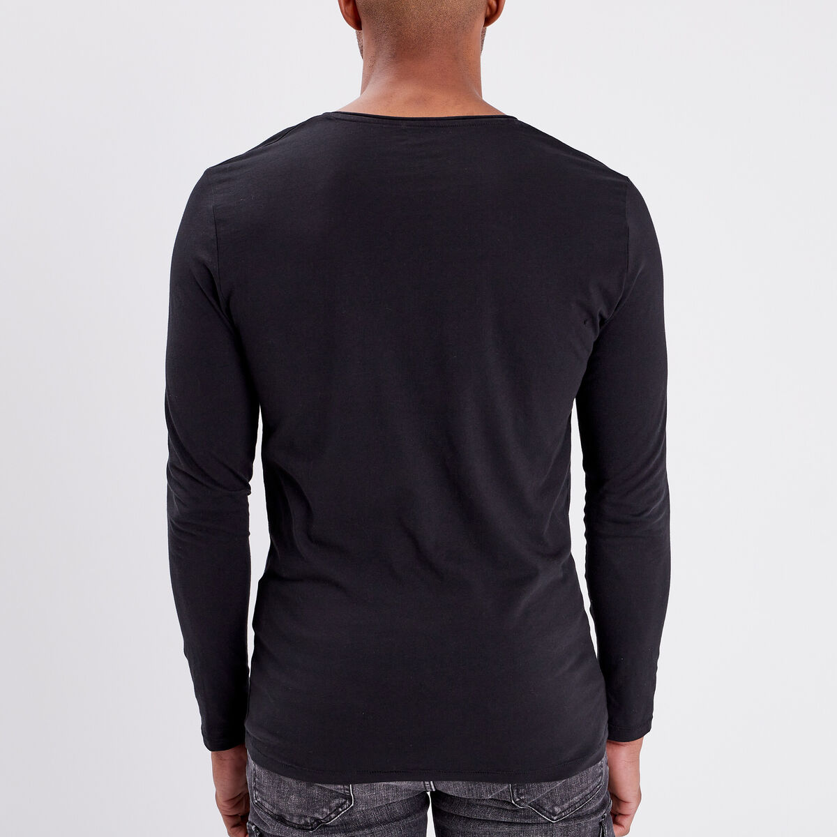 T-shirt manches longues Liberto noir homme