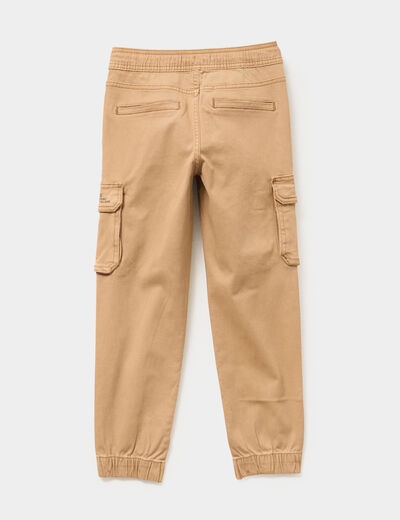 Pantalon jogger beige garçon