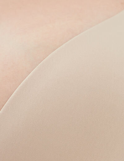 Soutien-gorge push up microfibre beige femme