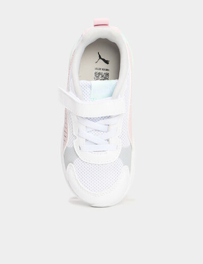 Baskets running à scratchs Puma vert pastel fille