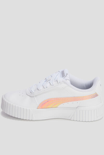 Tennis à lacets Carina Puma blanc fille