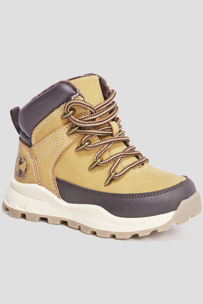 Bottines zippées Trappeur Barato jaune garçon