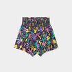 Short ample fluide taille élastiquée bleu marine fille