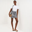 Short ample fluide ecru femme