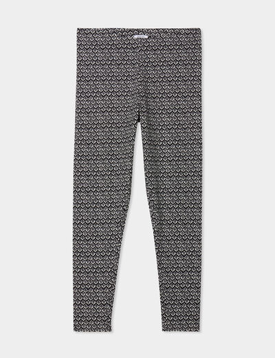 Legging en coton noir femme grande taille