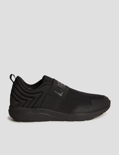 Baskets running languette d'enfilage noir homme