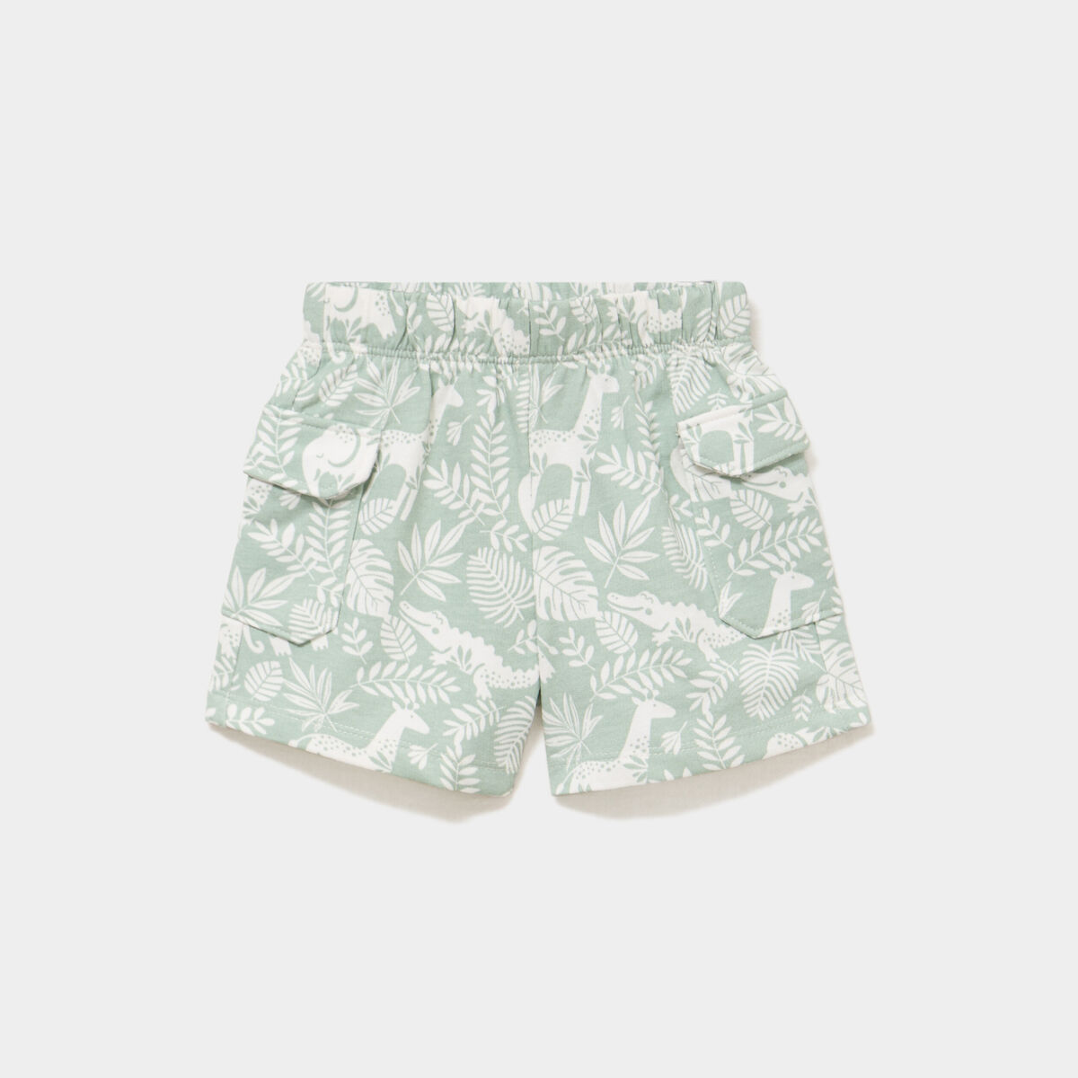 Short poches avec rabat vert pastel b&eacute;b&eacute; gar&ccedil;on