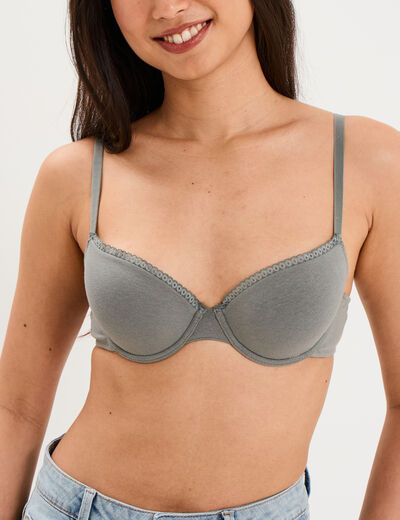 Soutien-gorge embo&icirc;tant padd&eacute; vert clair femme