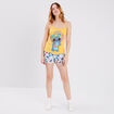 Ensemble pyjama 2 pièces Lilo et Stitch jaune moutarde femme