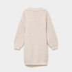 Robe tricot col montant manches longues ivoire fille
