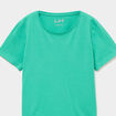 T-shirt manches courtes en coton vert menthe fille