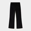 Tregging flare stretch effet velours noir fille