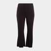 Pantalon de jogging bootcut noir femme grande taille