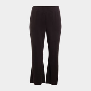 Pantalon de jogging bootcut noir femme grande taille