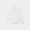 Chemise droite &agrave; manches longues blanc gar&ccedil;on