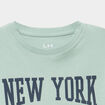 T-shirt manches longues coton vert pastel gar&ccedil;on