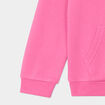 Sweat zipp&eacute; &agrave; capuche droit molleton rose fushia fille