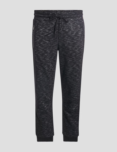 Pantalon jogging taille élastiquée noir homme