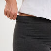 Legging avec taille &eacute;lastiqu&eacute;e gris fonc&eacute; femme grande taille