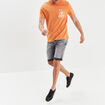 T-shirt manches courtes en coton Liberto orange clair homme