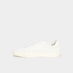 Tennis basses en cuir blanc homme