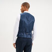 Gilet de costume sans manches bleu marine homme
