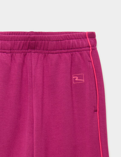 Pantalon de jogging effet stretch violet fille
