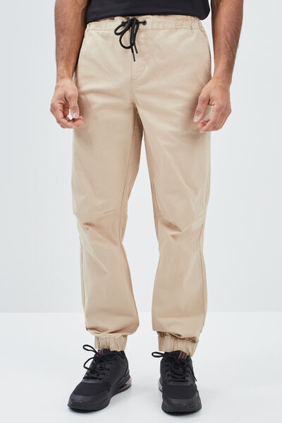 Pantalon jogpant sable homme