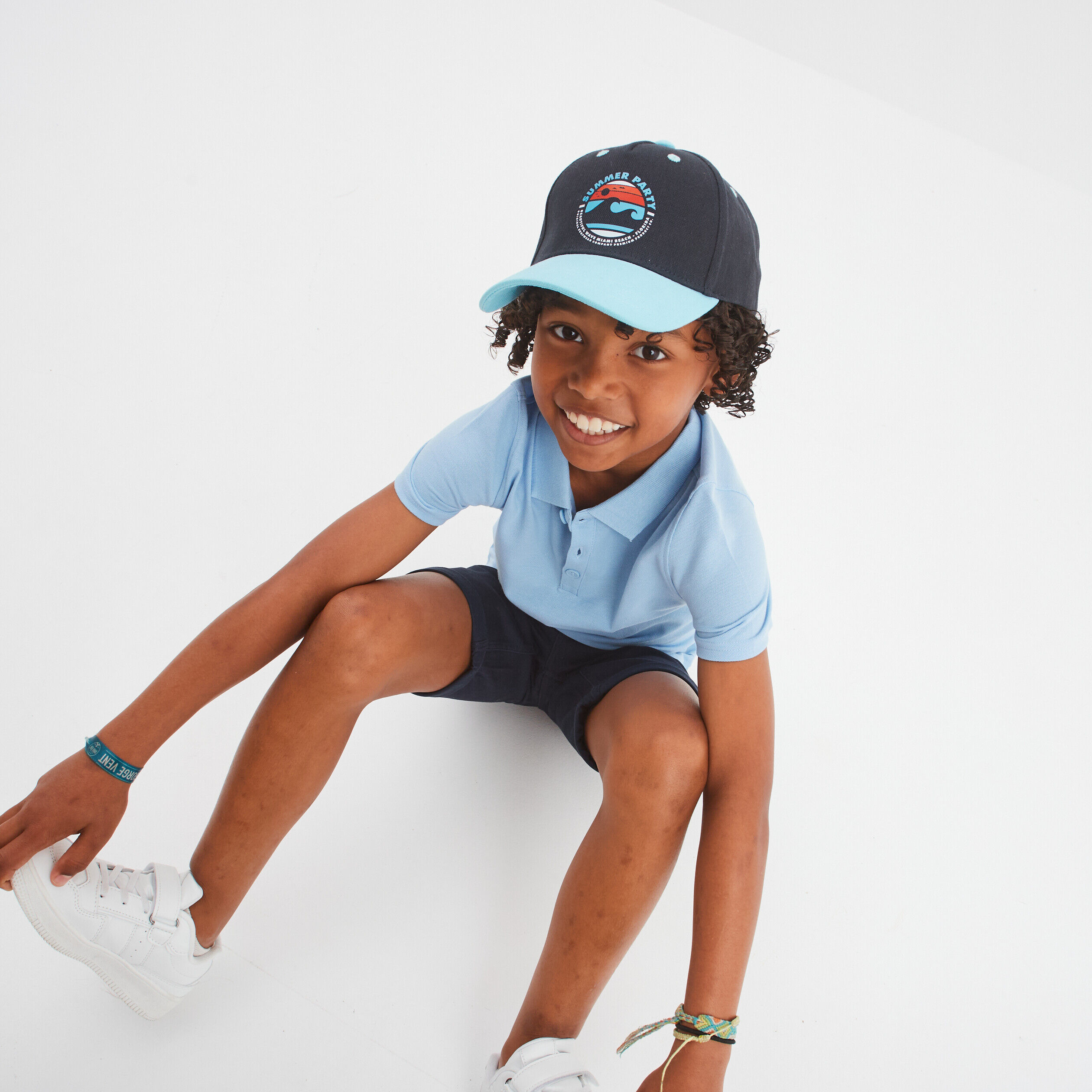 Casquette coton bleu marine garçon LH