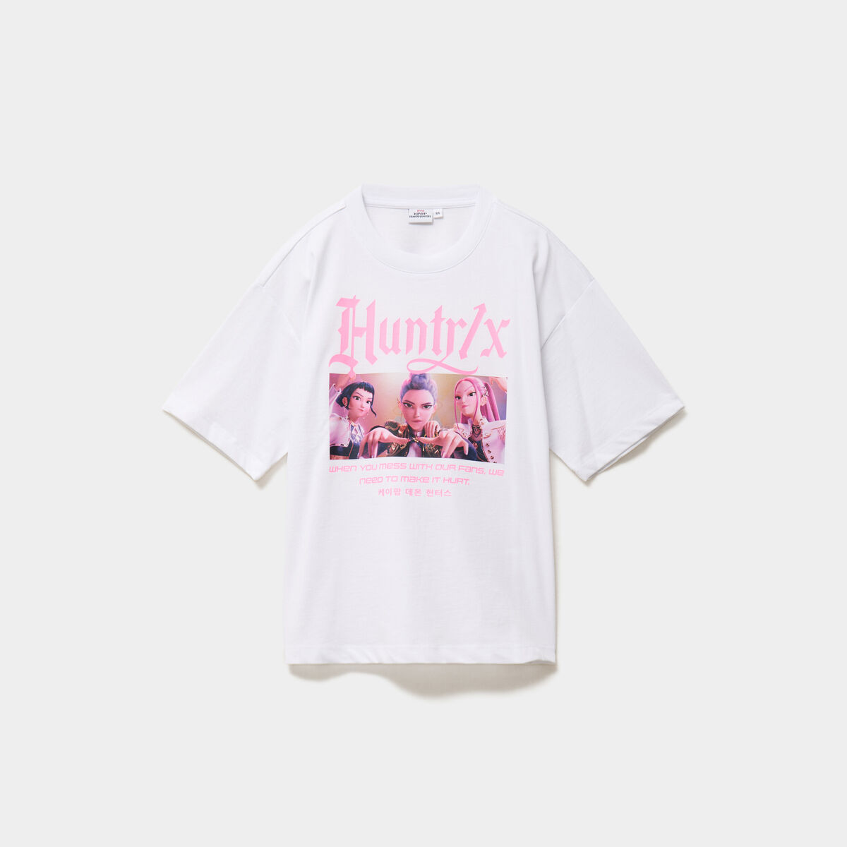 T-shirt coton Kpop Demon Hunters blanc fille