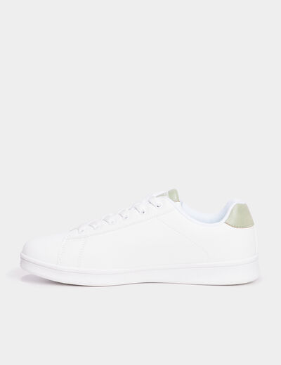 Tennis basses à lacets Creeks vert clair femme