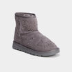 Boots fourr&eacute;es &agrave; clous gris fille