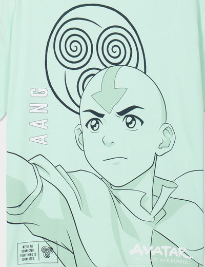 T-shirt manches courtes coton Avatar vert pastel garçon