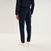 Pantalon chino slim sans repassage bleu marine homme