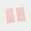 Mitaines tricot rose fille