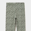 Legging taille &eacute;lastiqu&eacute;e coton vert kaki fille