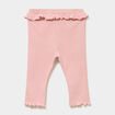 Legging c&ocirc;tel&eacute; &agrave; volants rose poudr&eacute;e b&eacute;b&eacute; fille