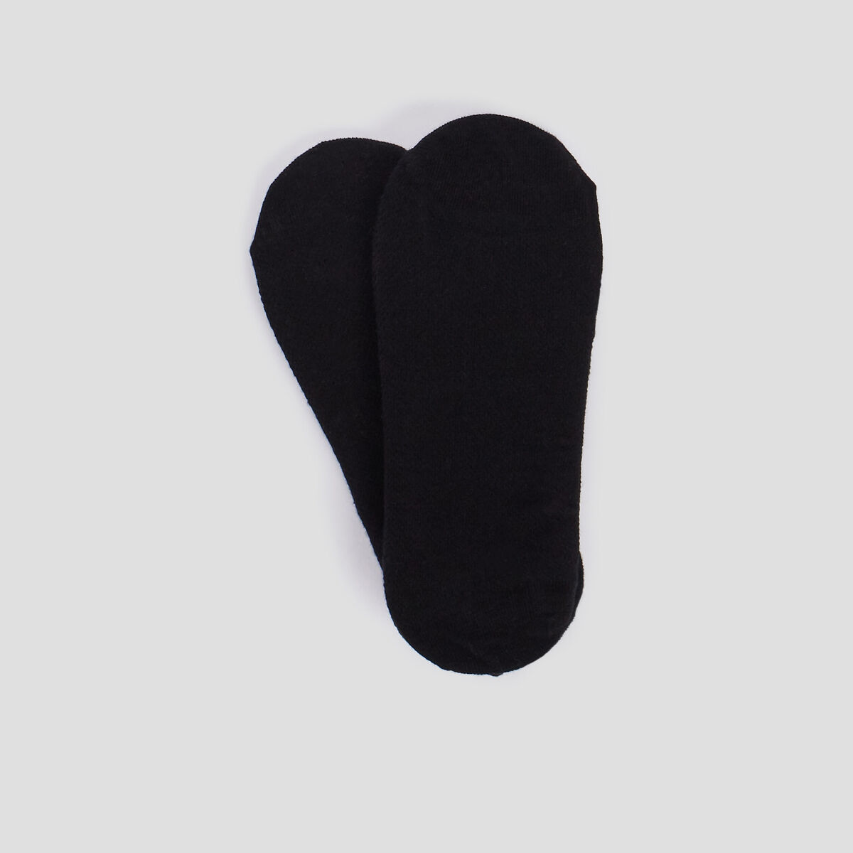 Lot 2 paires de chaussettes invisibles noir femme