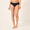 Shorty bas de maillot de bain textur&eacute; noir femme