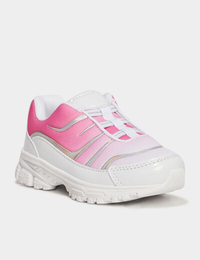 Baskets running semelle épaisse Liberto rose fille
