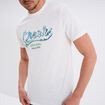 T-shirt manches courtes col rond coton blanc homme